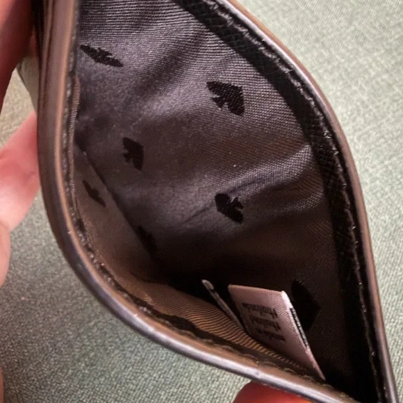 Kate Spade Black Leather Card Wallet - Picture 3 of 3